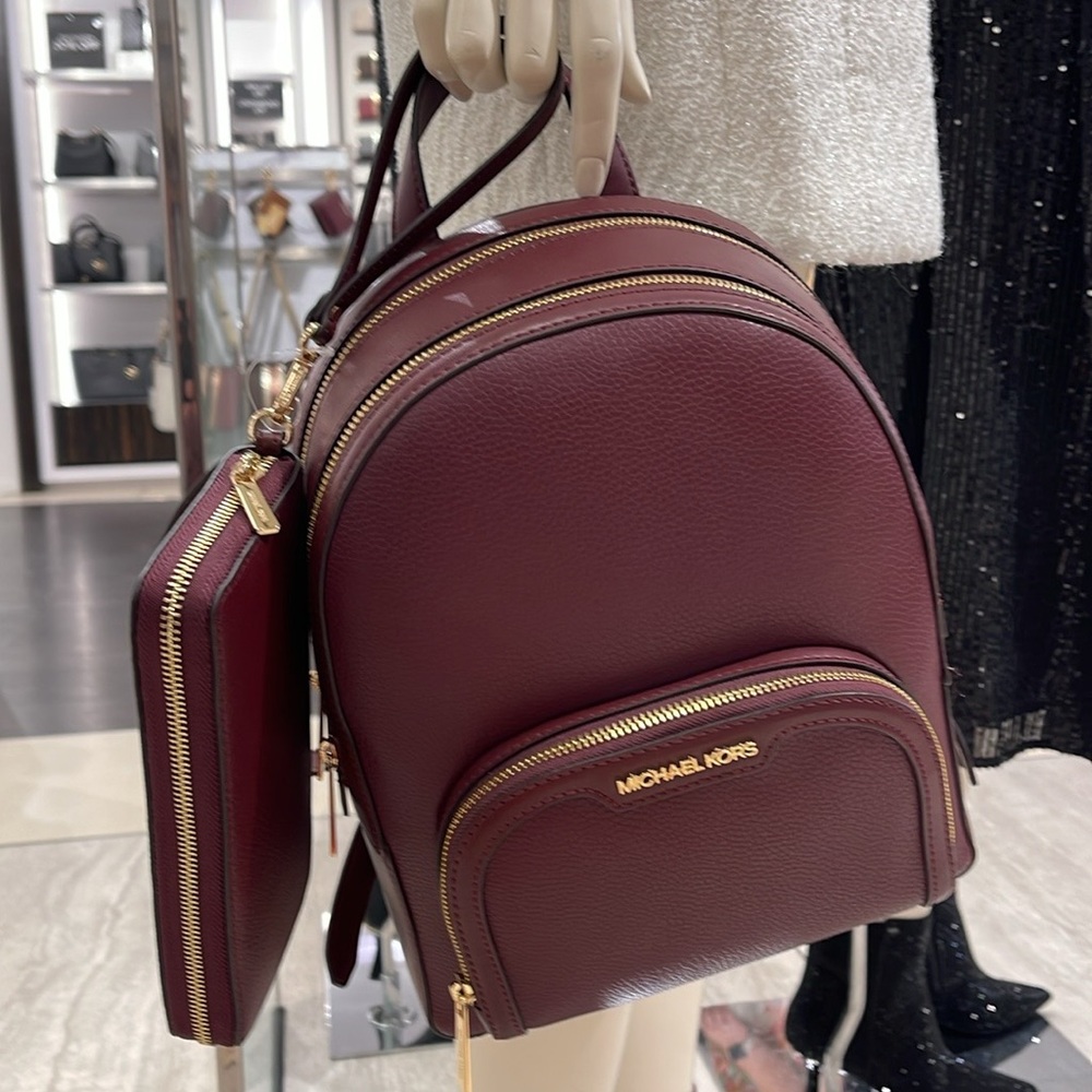 Michael Kors Jaycee Medium Pebbled Backpack
&
MK Continental Wristlet Wallet NWT - Picture 5 of 16
